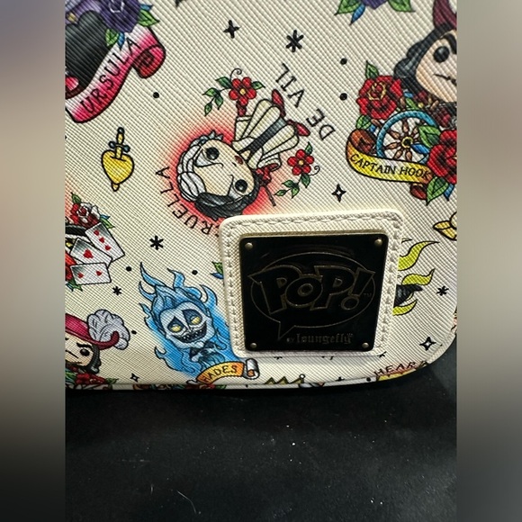 Loungefly POP Disney Villains Tattoo All Over Print Backpack NWT​​ - Picture 5 of 5